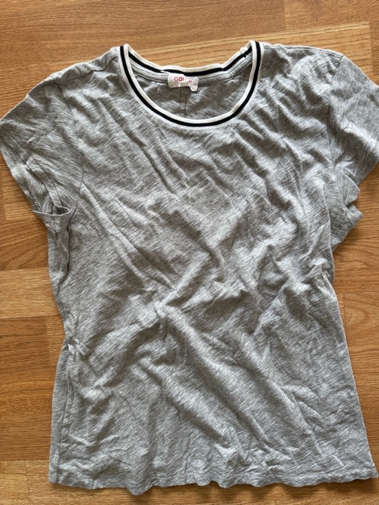 Goldie Tops - Goldie Tee Heather with Contrast Neck Trim